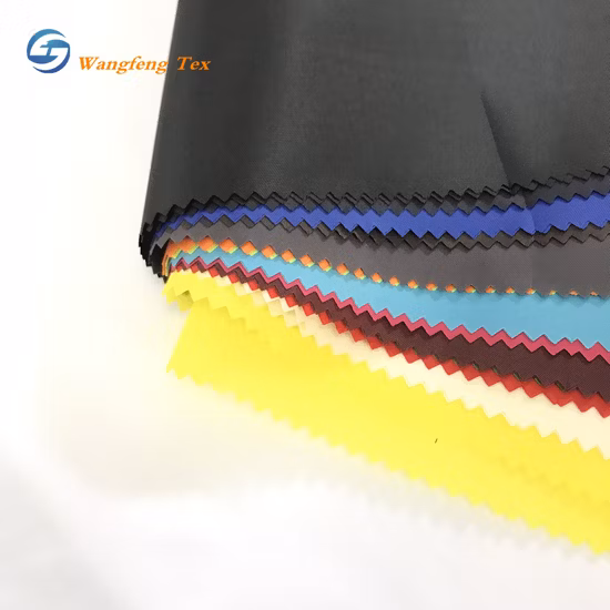 Full Dull Nylon 320d Taslon con tejido impermeable recubierto de PU a prueba de viento para chaqueta